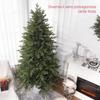 210 Cm Green Plastic Christmas Tree with Metal Base and 2445 Fireproof Branches