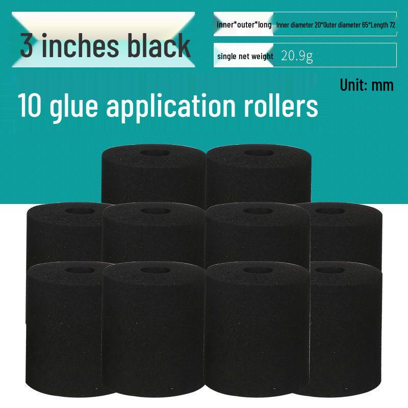Compact Manual Glue Roller for Wood, Wallpaper, and Cardboard - Small Laminating and Gluing Tool
