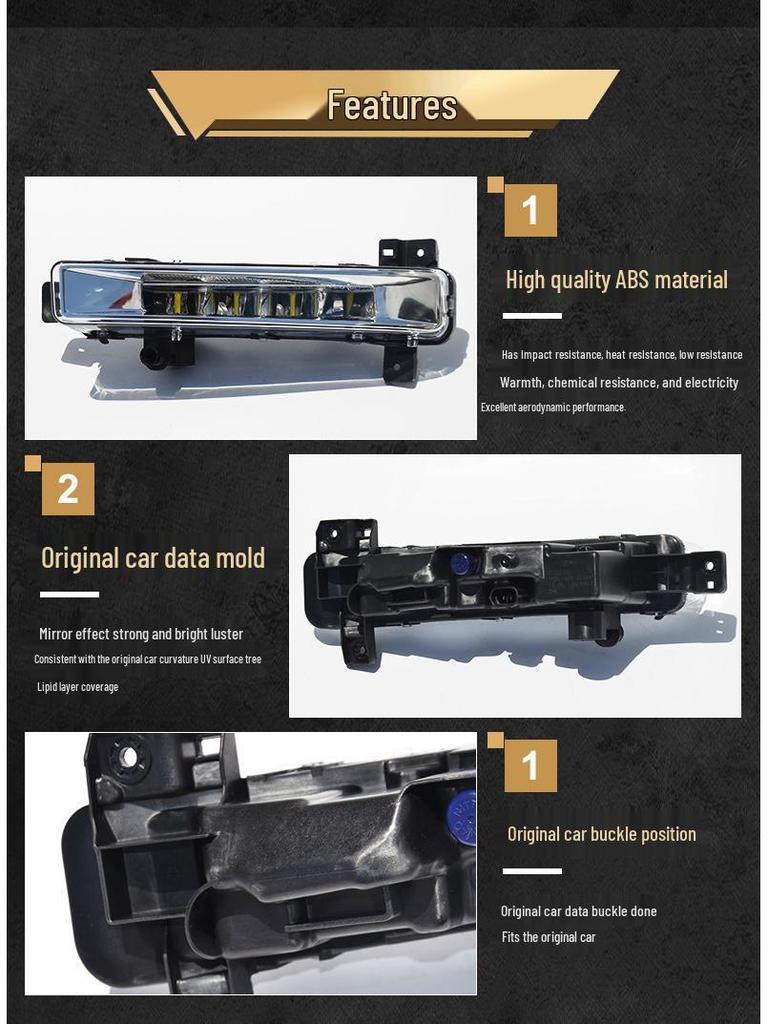 Compatible Front Fog and Daytime Running Light for BMW 5 Series G38