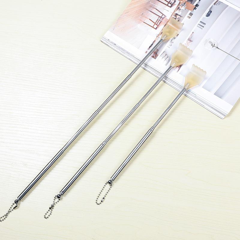 Stainless Steel Telescopic Back Scratcher That Doesn't Need To Be Tickled By Others Four-section Telescopic Scratcher