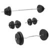 vidaXL Dumbbell and Bar Set with Plates 120 Kg