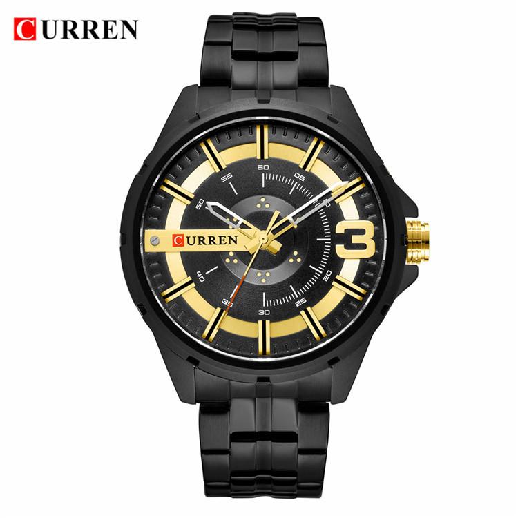 CURREN Steel Strap Watch Simple Business Watch Waterproof Men's Fashion Watch