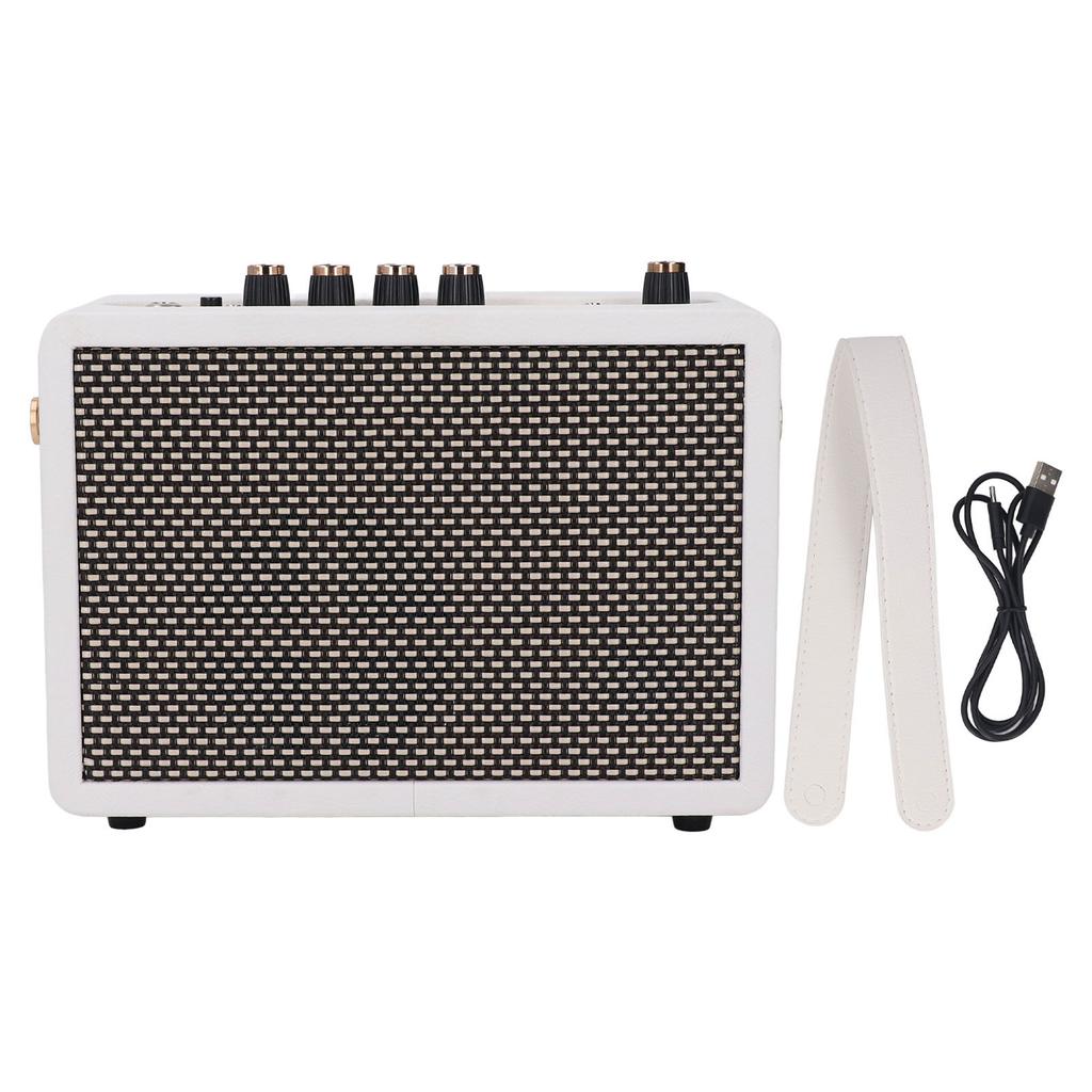 Small Guitar Amplifier 10W Clean Distortion Overload Reverb Effects Desktop Electric Guitar Practice Speaker