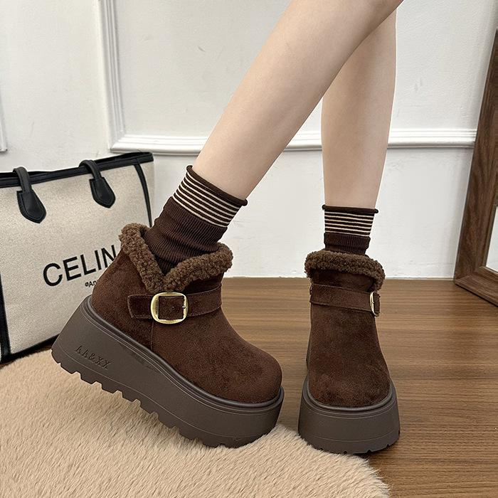 Damskie duże rozmiary miękkie elastyczne zimowe ciepłe pikowane śniegowce antypoślizgowe do noszenia na zewnątrz rekreacyjne sportowe pluszowe bawełniane buty