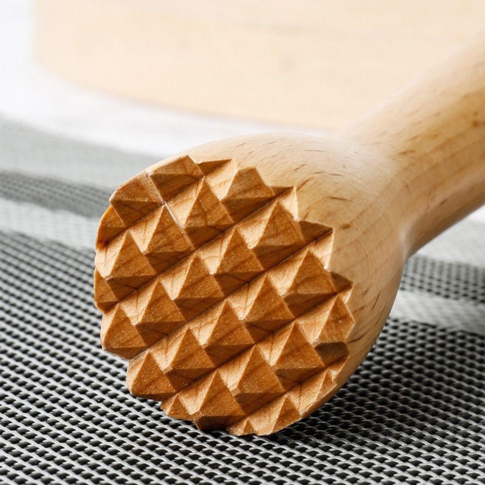 Sturdy Beech Wood Muddler Food Safe Heavy Duty Fruit Tea Pounding Stick Wear-resistant Long Handle Wooden Fruit Tea Muddler