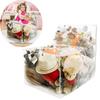 Capa de Cadeira para Armazenamento de Brinquedos Infantis de Alta Capacidade Transparente em PVC Impermeável Armazenamento de Pelúcias para Casa Organizador de Brinquedos