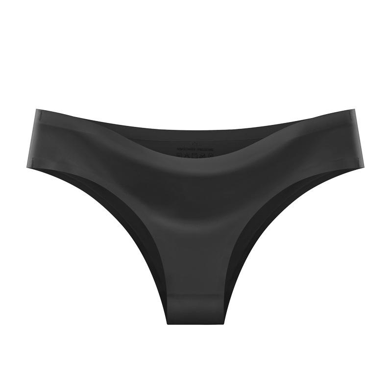 European And American Version Of Seamless One-piece Ice Silk Sexy Bikini Panties Ladies Mid-waist Breathable Briefs