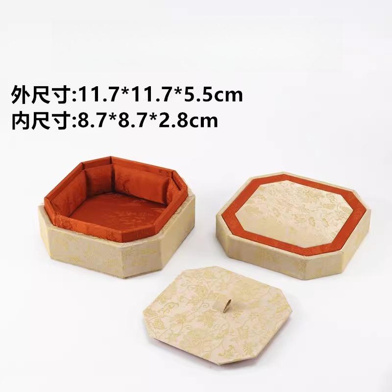 Neuer chinesischer Stil Schmuck Bunte überzogene Song-Brocade-Box Halskette Armband Schmuckaufbewahrung Mehrere Stile High-End-Design