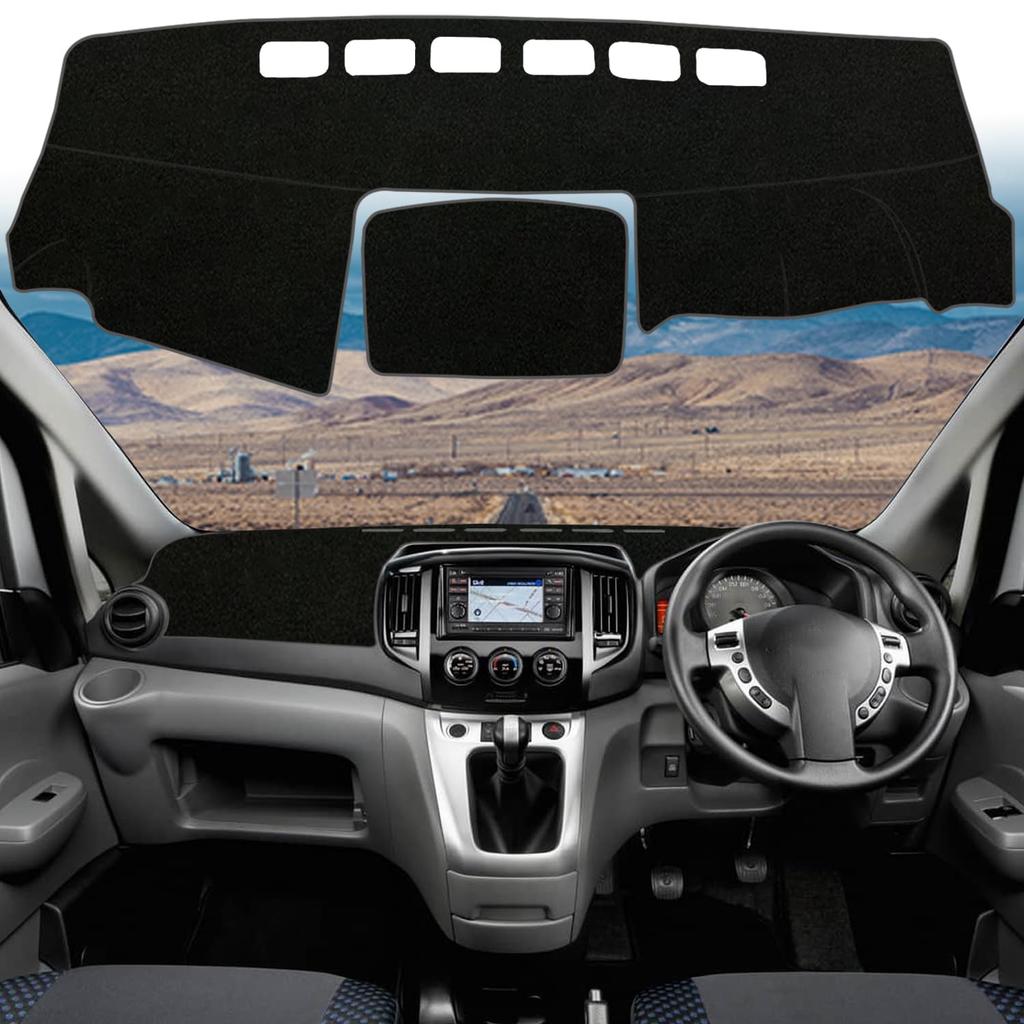 Blazeray Dashboard for Nissan NV200 2009 Interior Parts Polyester Material Sun Protection Durable 1 Piece Set Mat/Cover (May - Present) - - - - -