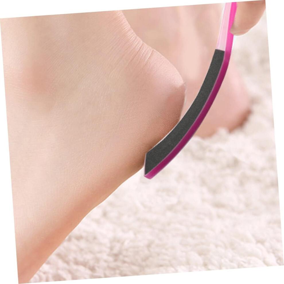 Double-sided Foot File Pedicure Foot Rasp Exfoliating Brush for Removing Hard Skin and Foot Care Random Color
