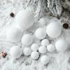 6pcs DIY Christmas Snowballs 4/6/8CM Xmas Tree Hanging Pendant  Home Xmas Decor