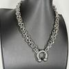 Collana Grande Acciaio Inossidabile Borchiata Party Punk Emo Unisex Collana Eccessiva Choker Gotico Y2K Gioielli Accessori