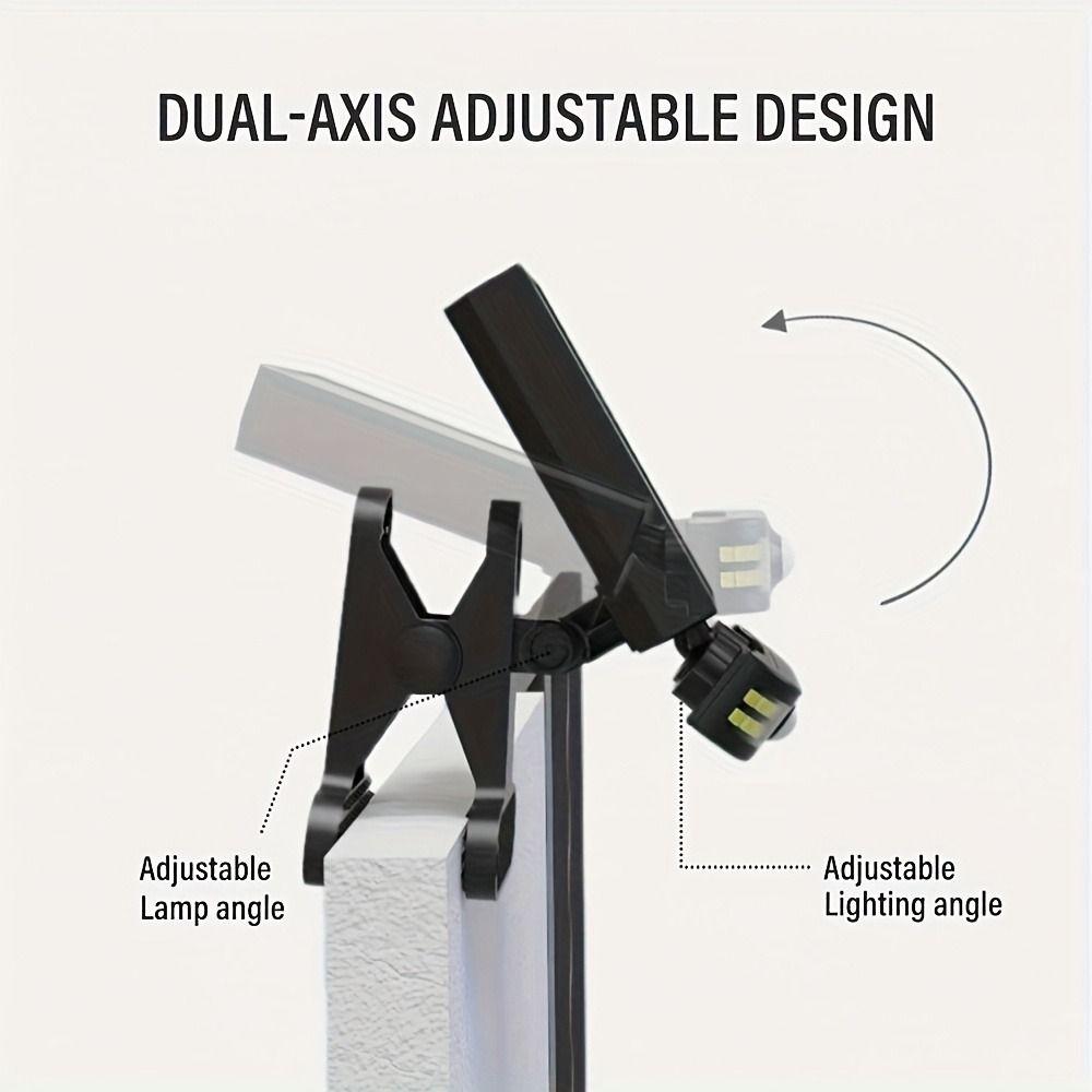 Waterproof Solar Clip Light White Light/Warm Light Super Bright LED Wall Light Easy To Install Adjustable Angle