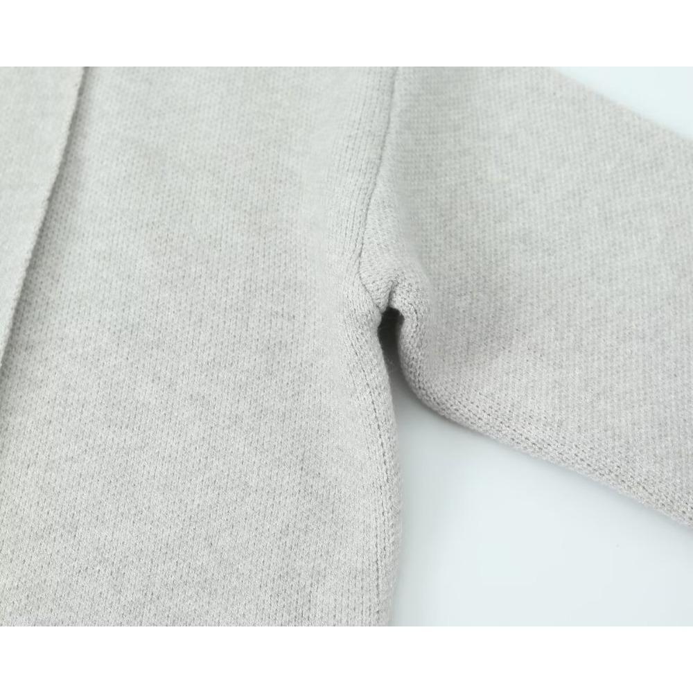 GMXIA Damen Vintage Casual Solid Color Print Herbst Winter Langarm POLO Neck Jacken & Mäntel