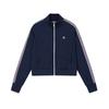 Heritage Fashion Simple Classic Retro Sports Casual Versatile Comfortable Short Knit Jacket Women Jackets Cigarette-Blue F11W628505FDB