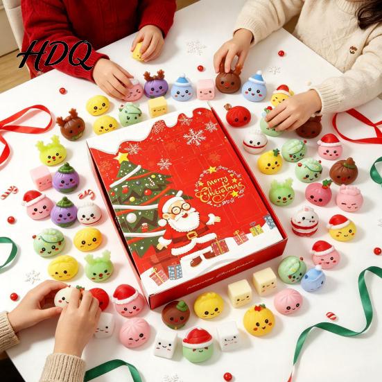 Gift Idea for Christmas Birthdays Advent Calendar 24 Day Countdown Box with Mystery Figures Calendar Holiday Decoration Festive Decor Kids Room And