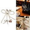 Delicate Bows Keychain Key Holder Featuring Pearls Accent And Starfish Design Fashionable Wallet Handbag Charm