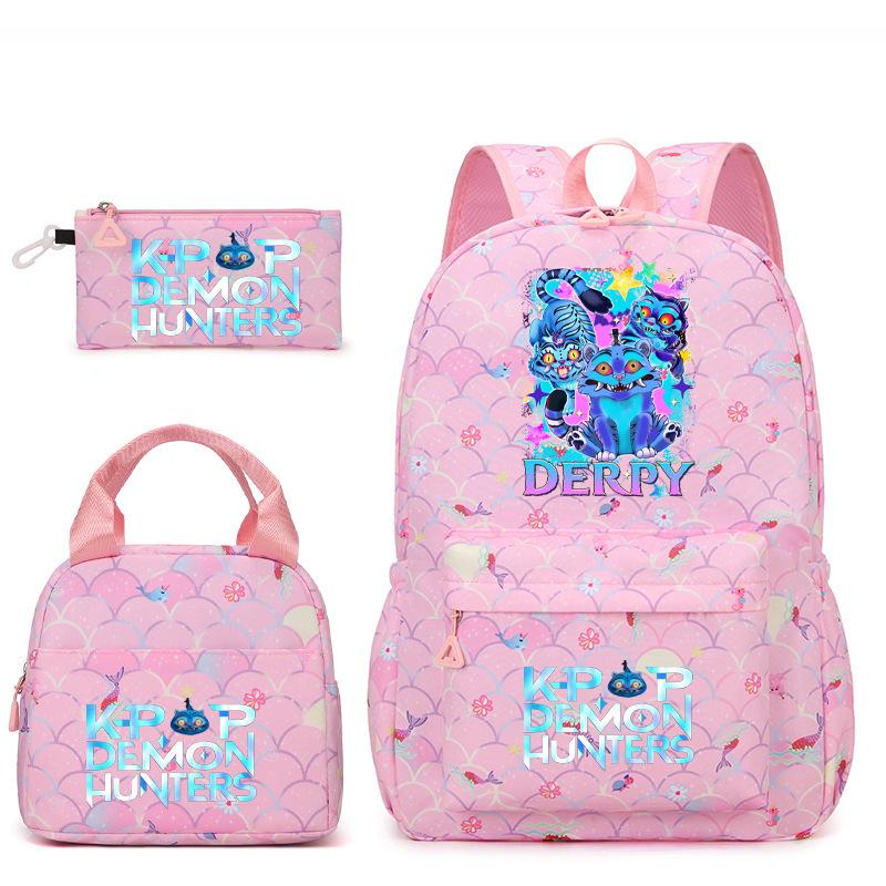 Witch Hunters Printed School Bag College Wind Large Capacity Junior High School Student Ridge Backpack