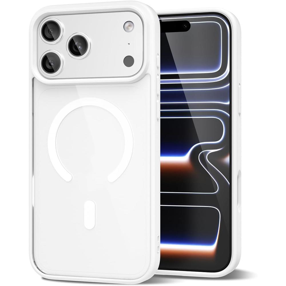 

Not Yellowing Case for Magsafe Mag Safe Iphone 17 Air 16E 16 Pro Max 15 Plus 14 13 Mini 12 11 Se 2022 2020 8 7 Plus Xr Xs Max Phone Cover Accessories iphone 17 pro max белый