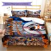 Name Custom Houston Astros Logo Pattern Bedding Set Quilt Cover Pillowcase Home Decor Gift (1 * duvet cover + 2 * pillowcase, without core)