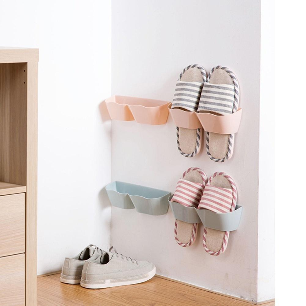 Wave Stereo Rack Wall Shelving Bathroom Hanging Shose Storage Rack