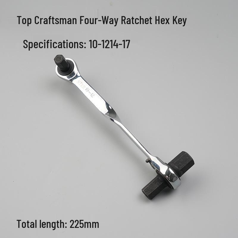 Craftsman 4-Way Ratcheting Hex Key Wrench with Hexagonal Handle