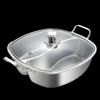 34cm Quadratischer Edelstahl-Dividierter Hot Pot