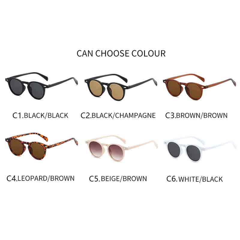 Round Cat Eye Sunglasses Men Brand Designer Vintage Driving Sun Glasses Fashion Retro Male Shades Women