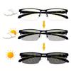 Titanium Transition Pochromic Progressive Reading Glasses Men Hyperopia Presbyopia diopters Outdoor Presbyopia Lens Eyewears