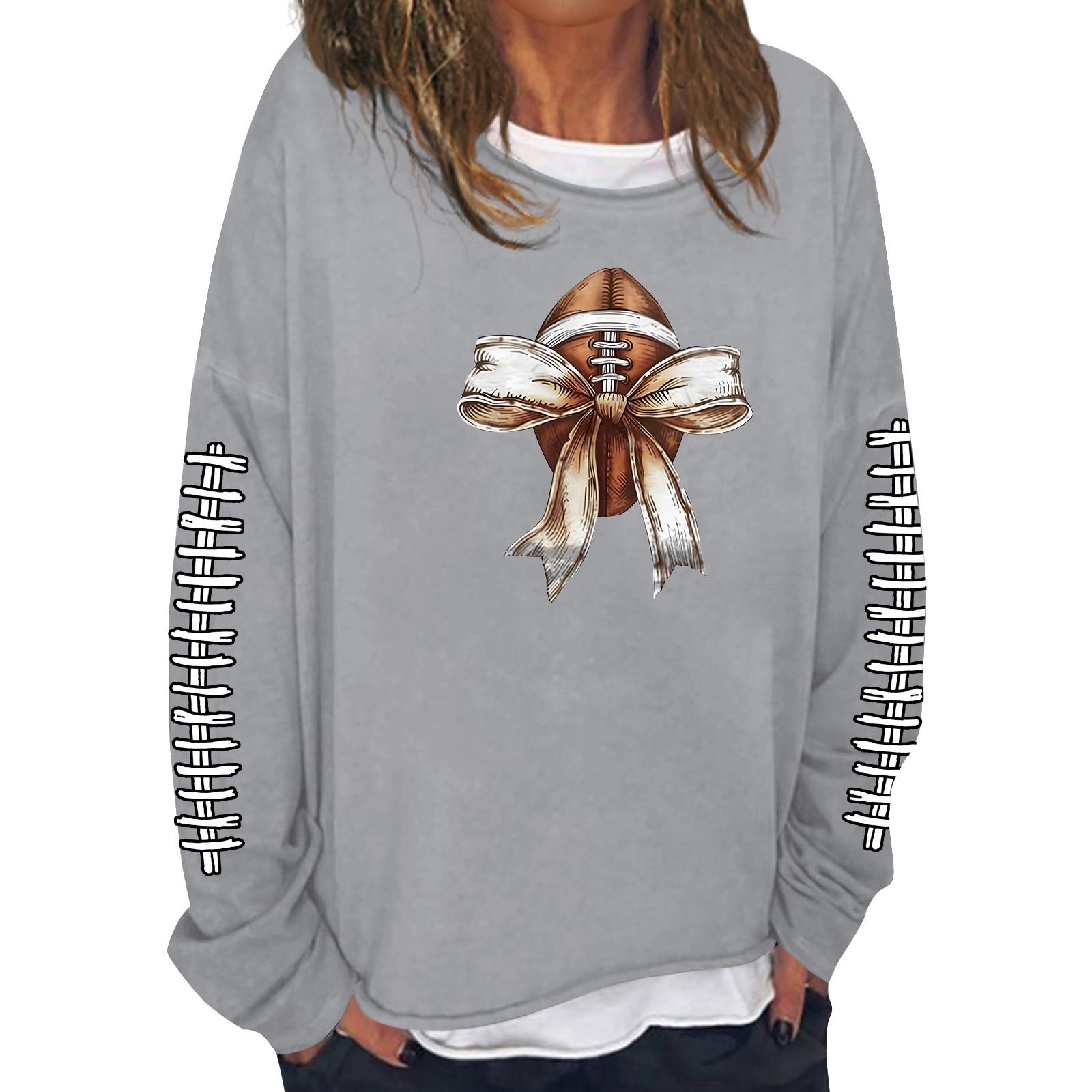 

Женская модная повседневная толстовка с длинным рукавом и круглым вырезом с принтом S