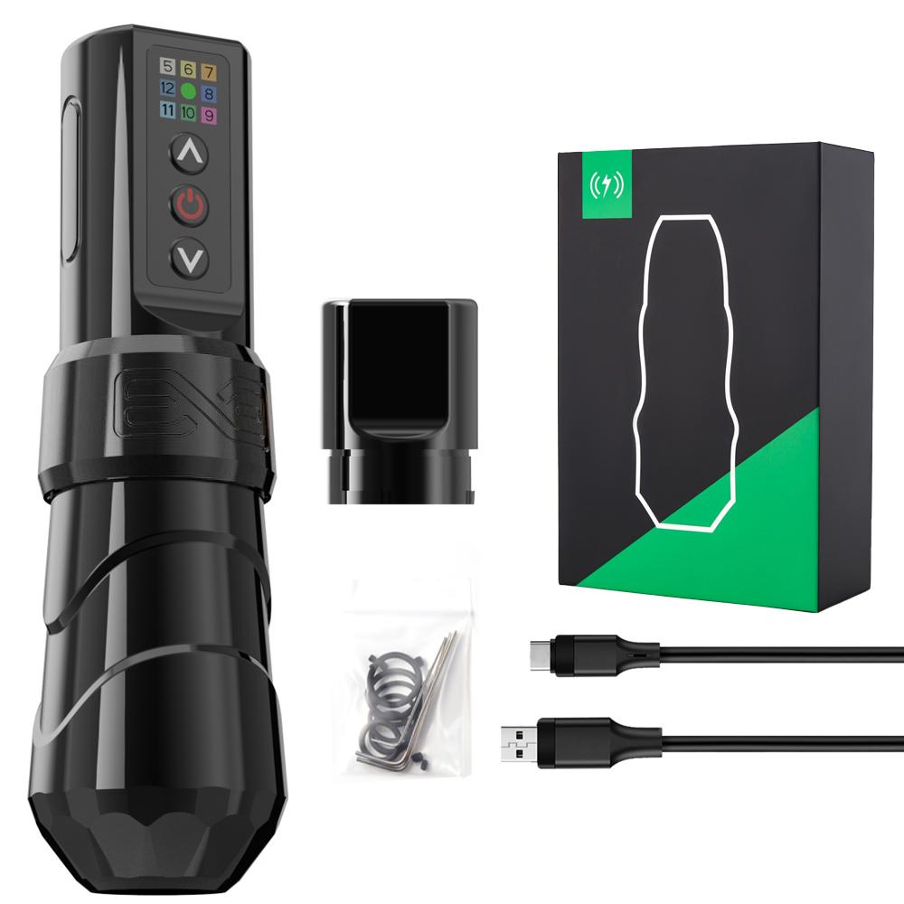 FK3 Professional Tattoo Machine Wireless Tattoo Pen RCA Adaptor Battery Direct Drive Motorfor Liner Shader