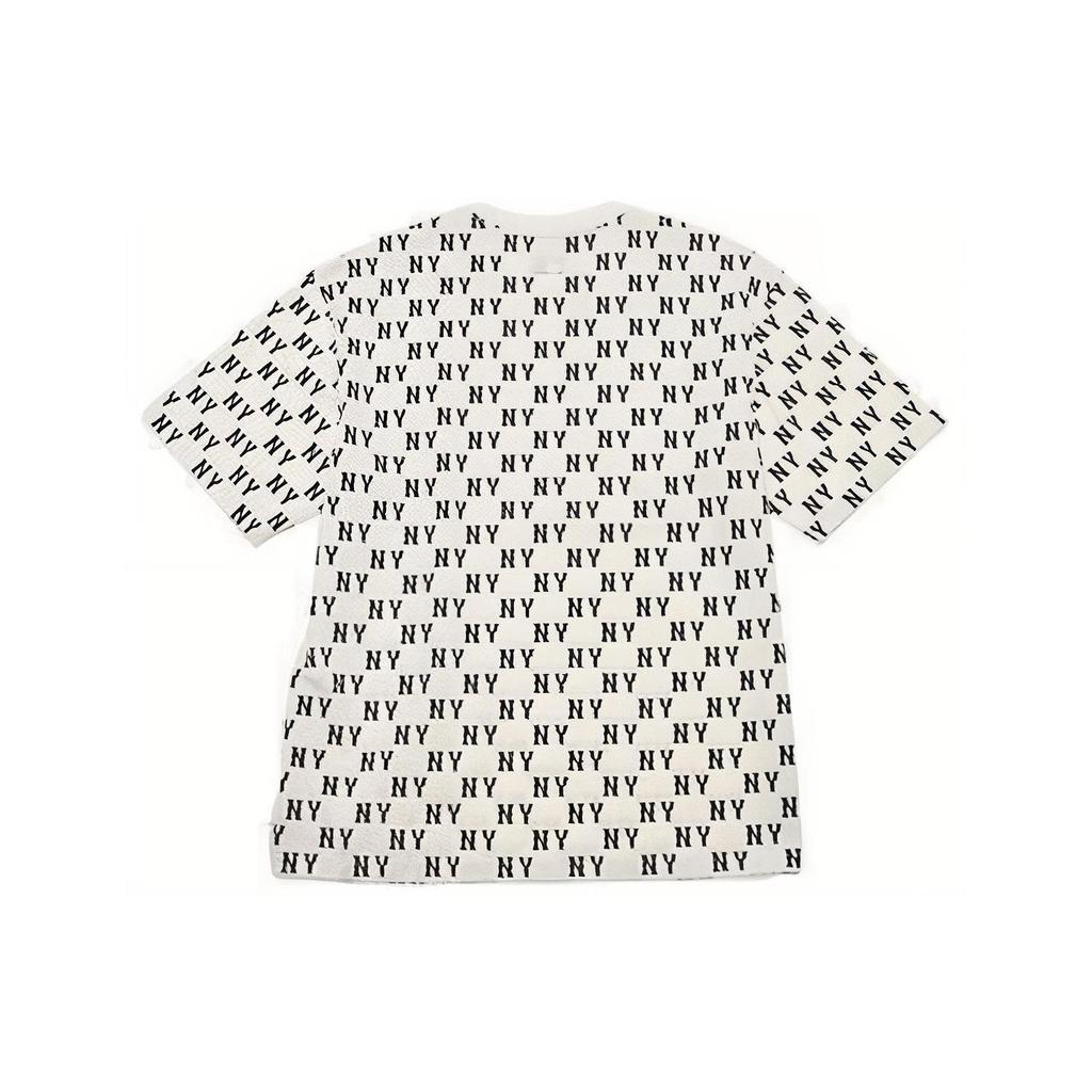 MLB New York Yankees T Shirts Unisex Cream Crew Neck Moderate Straight Fit 3ATSM0843-50CRS