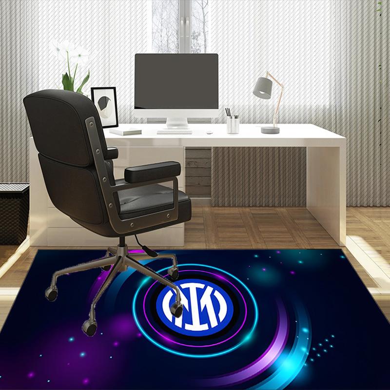 Inter Milan Crest Carpet, Chair Rug,Rug for Office Bedroom living rooms, Doormat decor Fan Gift Christmas Gift