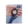 Guess Watches Women's 38mm Analog Stainless Steel Watch with Blue Silicone Strap, Officially Imported