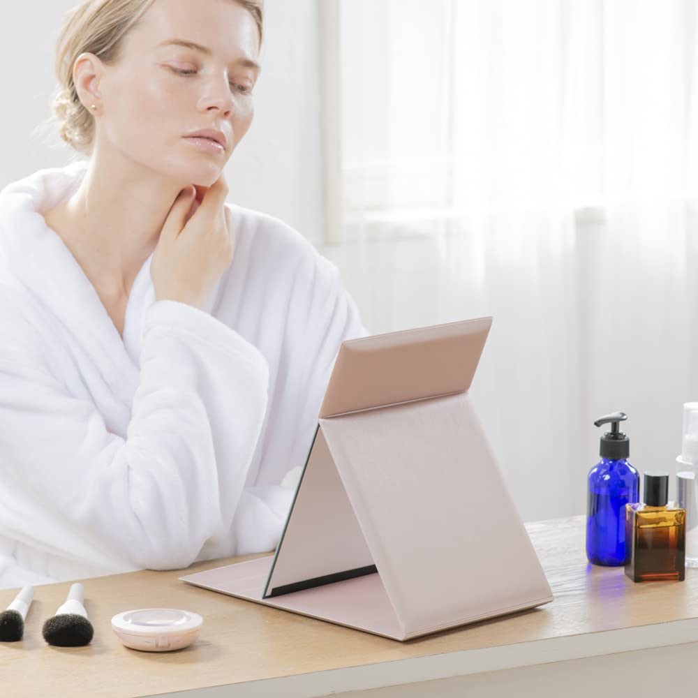 Napure Mirror Reflects True Skin Standing Makeup Makeup LL Respect for the Aged Birthday Gift Color, Mirror, Mirror, Mirror, Size, Pink, Day,