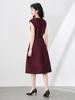 High-End Commuting Slimming Sleeveless Court Style Women's Dress - Summer Waist-Cinching Vest Dress