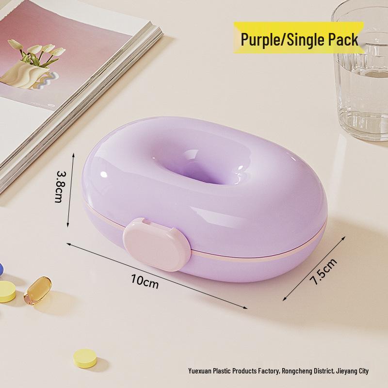 

Compact Travel Pill & Jewelry Organizer - Portable Medicine Dispenser for Health Supplements, Earrings, Necklaces