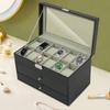 3-Tier Organizer Box for Jewelry, Watches, Glasses & Accessories,Compact Desktop Display Cabinet, Multi-Layer Holder, Home Decor