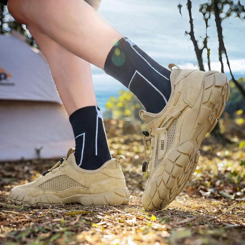 High quality hiking shoes men's breathable hiking shoes men's low-top outdoor wear-resistant and non-slip casual shoes