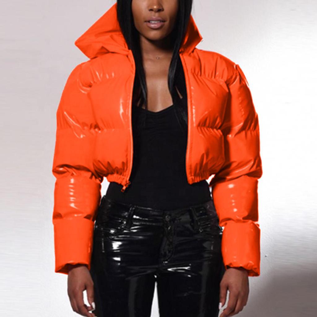 Neue vielseitige warme kurze Jacke weibliche Daunenmäntel Daunen-Baumwoll-Outwear koreanischen Stehkragen gepolsterte weiche Herbst Frauen Winterparkas