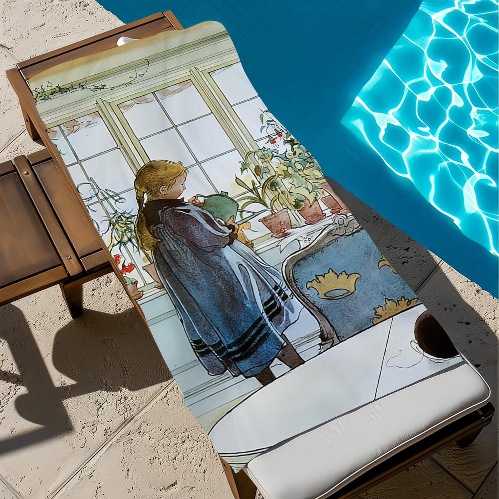 Asciugamano Arte Donna Spiaggia Asciugatura Rapida Morbido Asciugamani Piscina Regalo per Viaggio Palestra Doccia Campeggio sport
