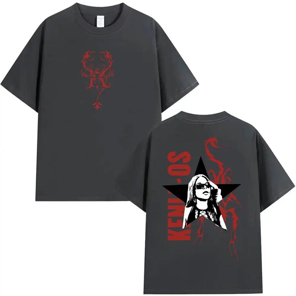Singer Kenia Os Album Tour 2026 Graphic T Shirts Men Women Hip Hop Pop Music Short Sleeve T-shirt Vintage Cotton Tees Streetwear