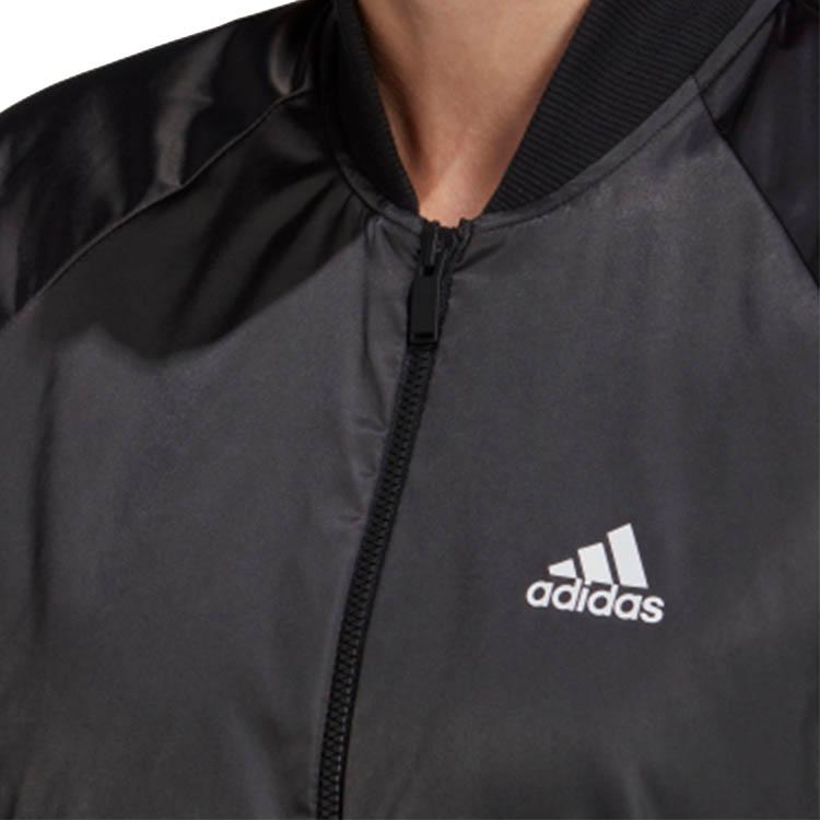 Adidas W S VRCT Casual Sports Stand Collar Zip Jacket Women Black FS2436