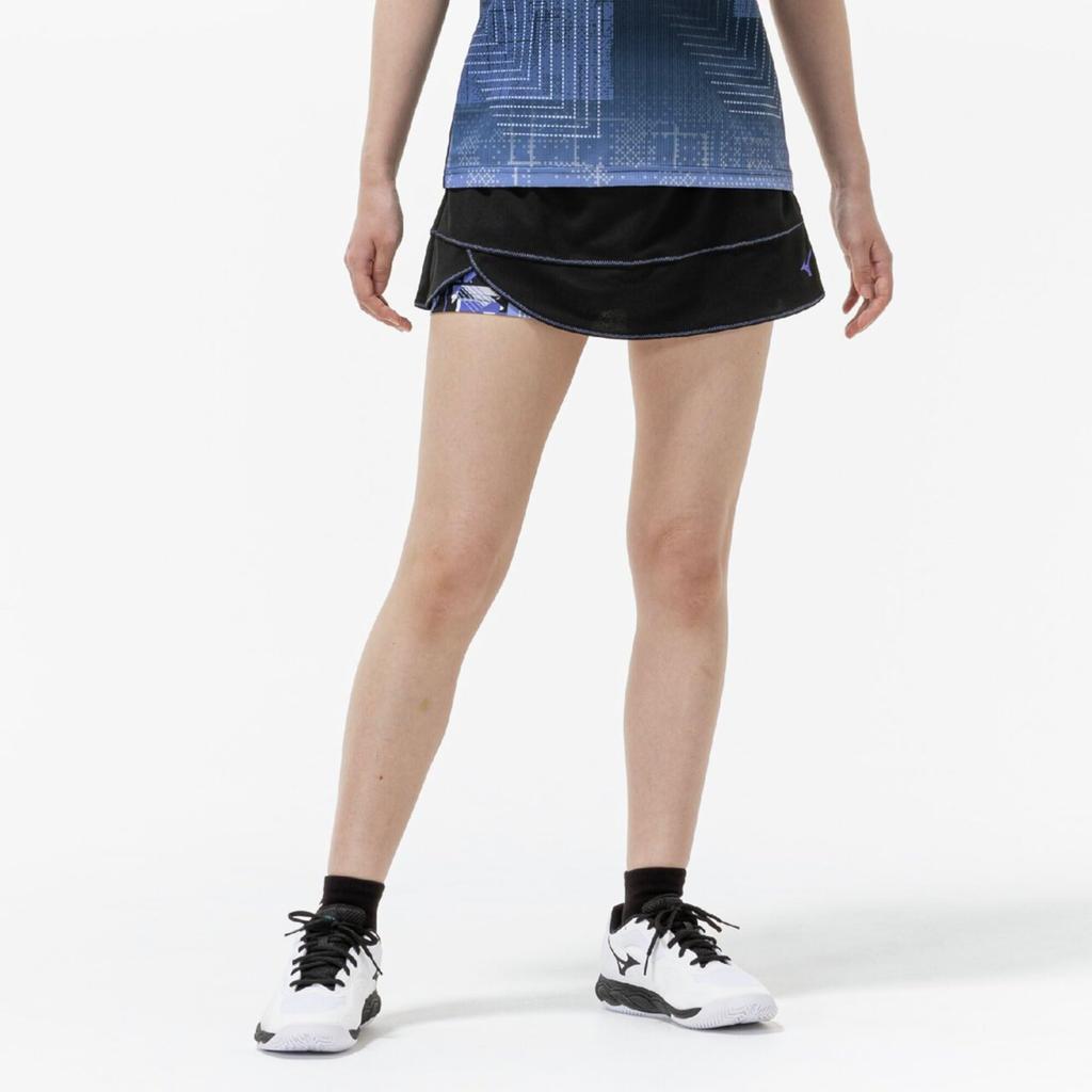 Tennis Size Medium Women's Skirt, Moisture-Wicking, Quick-Drying, 62JBC710, Black,