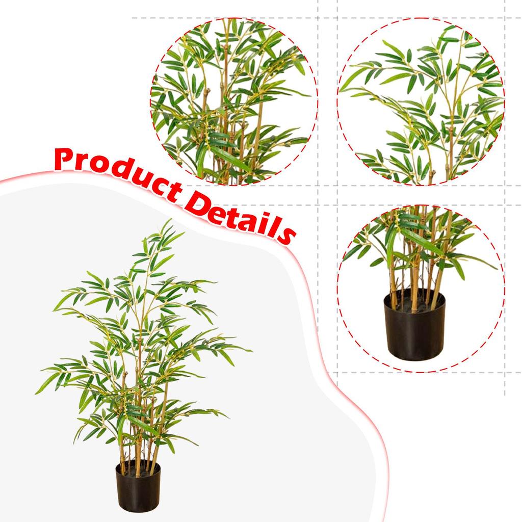 Künstlicher Bambusbaum Fake Baum für Innen Außen Wohnzimmer Schreibtisch