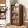 Floor-Standing Bookshelf for Students and Children - Compact Storage Cabinet for Small Apartment Living Rooms