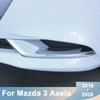 Für Mazda 3 Axela ABS Chrom Auto Vorne Hinten Zurück Nebel Licht Lampe Abdeckung Trim Stoßstange Reflektor Zubehör