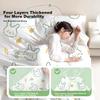 Qihaiqiu Disposable Thickened Sleeping Bag Travel Hotel Integrated Sheet Quilt Cover Pillowcase Disposable Bedding Set