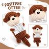 Hand Knitted Plush Toy, Crochet Stuffed Animal Doll for Kids, Soft Baby Shower Gift Cute Decor