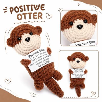 Hand Knitted Plush Toy, Crochet Stuffed Animal Doll for Kids, Soft Baby Shower Gift Cute Decor